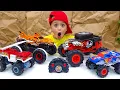 Download Lagu Vlad dan Niki bersenang-senang dengan mainan Hot Wheels Monster Truck RC baru
