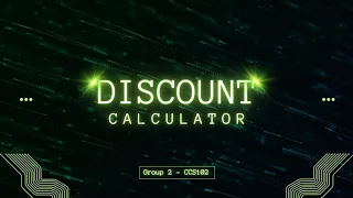 Discount Calculator in Java Ternary Operator Only - No GROUP 2