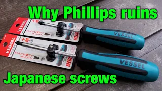 Why Phillips Screwdrivers Destroy Japanese Screws