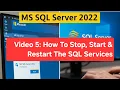 5 How To Stop Start Restart The SQL Server Services