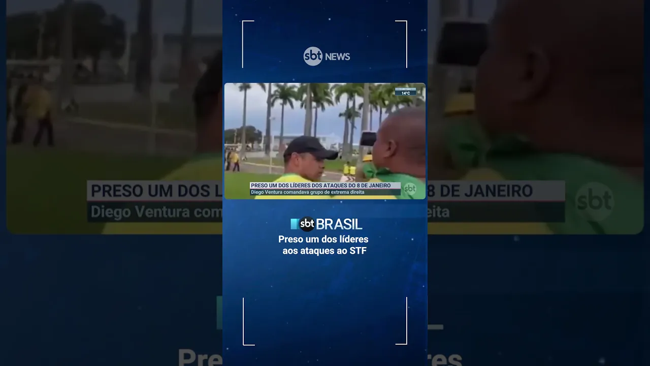Preso um dos líderes aos ataques ao STF #fyp #foryou #sbtnews #sbtbrasil