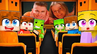 REAKCJA SEBKA, PATI, NIKO, MAJKI, LUMI na PIOSENKĘ SMILESLOW - RODZINKA SMILE w Minecraft!