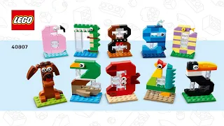🎉 LEGO instructions 🎉 Seasonal 🎉 40807 🎉 Birthday Numbers 🎉
