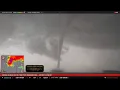 Extreme Close Range Tornado Chase - Live As It Happened