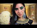 ASMR Spa Ancient Egypt Scalp Massage Face Massage Personal Attention Sponge