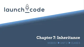 Unit 2 Class 6 Lecture Chapter 7 Inheritance
