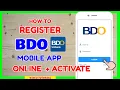 BDO Mobile App Register Paano Mag Sign Up sa BDO Mobile Banking BDO Mobile Registration