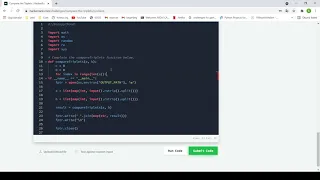 HackerRank Compare the Triplets Solution with python3