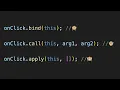 bind vs call vs apply Javascript Interview Questions