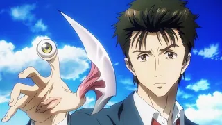 طالب قوي يخفي قوته عن الناس بسبب حصوله علي قوه شيطانيه جباره 1 ملخص انمي Parasyte 