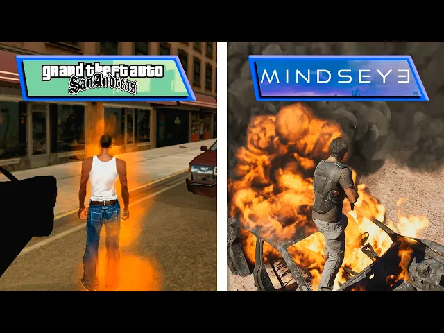Mindseye VS GTA San Andreas | NPC AI &amp; Interacion Comparison | 2004 - 2025