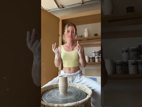 Before and after doing pottery