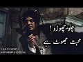 Lagu URDU POETRY | CHALO CHORO MOHABBAT JHOOT | MOHSIN NAQVI | SAD HINDI POETRY