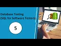 Database Testing Select data with Sorting