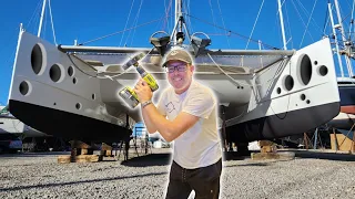Have we gone MAD?! Drilling HOLES Before We LAUNCH! – Onboard Lifestyle ep.241