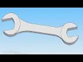 3D modeling Spanner Solid Edge 3D printing STL mechanical C20 Karnataka Diploma