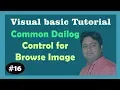 Common Dialog Control in Visual Basic 6 Browse Picture from Drive Learn VB in hindi