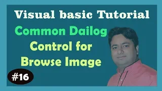 Common Dialog Control in Visual Basic 6 Browse Picture from Drive Learn VB in hindi