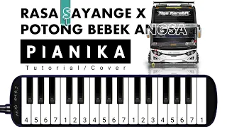 pianika telolet basuri rasa sayange x potong bebek angsa tutorial pianika