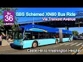 NYCT Bx36 LIMITED Bus Ride SBS Scheme Via Tremont 2018 New Flyer XN60 1072 to Washington Heights