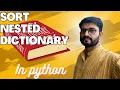 How to sort nested dictionary with key OrderedDict and getitem in python