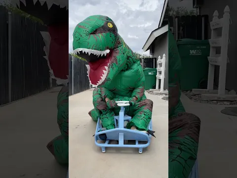 Dog Hosts Dinosaur Kart Race!