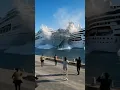 Download Lagu Unexpected Crash — Two Cruise Ships Cross Paths Near the Port!