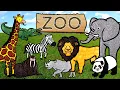 Let s Draw Zoo Animals Together Drawing and Coloring with Glitter Googly Eyes