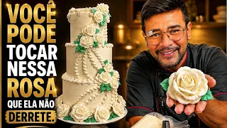 COMO FAZER ROSAS DE CHANTILLY BLINDADO QUE NÃO DERRETE AO TOCAR 😱