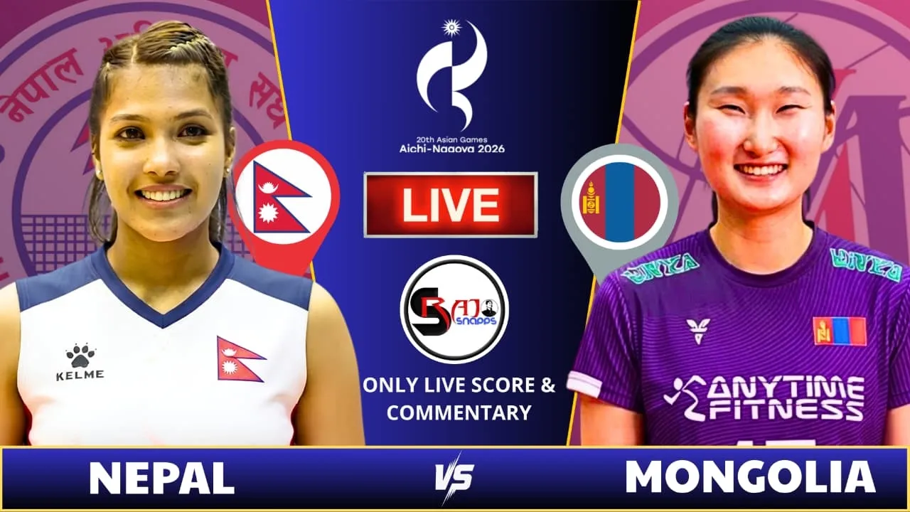Nepal Women vs Mongolia Women | Volleyball LIVE SCORE & AUDIO COMMENTARY | 20th Asian Games 2026