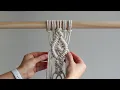 DIY Intermediate Macrame Tutorial Diamond Pattern with a Twist Using Double Half Hitch Knots
