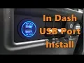 In Dash USB Port Install