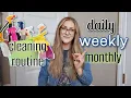 CLEANING ROUTINE OF A FULL-TIME WORKING MOM daily weekly monthly chores