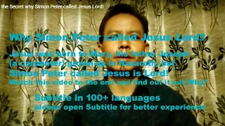 Download Find out the SECRET why Simon Peter called Jesus Lord! MP3
