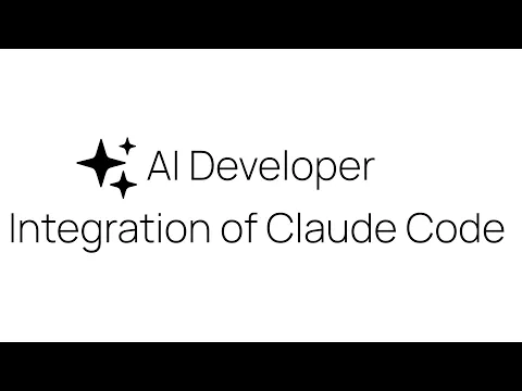 watch AI Developer - Integration of Claude Code video