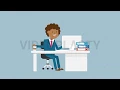 Black Corporate Man Happy With His Work Animation MOV GIF