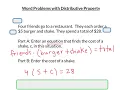 Word Problems with Distributive Property