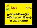 getCodeBase and getDocumentBase in Java Applet