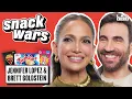 Jennifer Lopez Brett Goldstein Try UK vs US Food Snack Wars