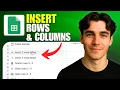 How To Insert Rows And Columns In Google Sheets Tutorial 2026
