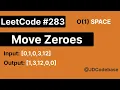 Move Zeroes LeetCode 283 Best Two Pointer Approach JavaScript