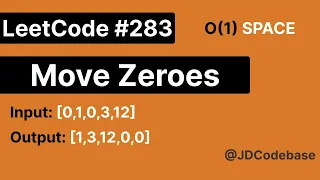 Move Zeroes LeetCode 283 Best Two Pointer Approach JavaScript