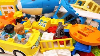 Satisfying Lego Duplo Building Blocks ASMR From Bus to Airplane