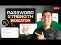 Build a Password Strength Indicator in React Next JS