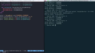 Ruby Programming Tutorial - Attribute