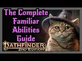 Pathfinder 2e Familiar Abilities The Complete Guide