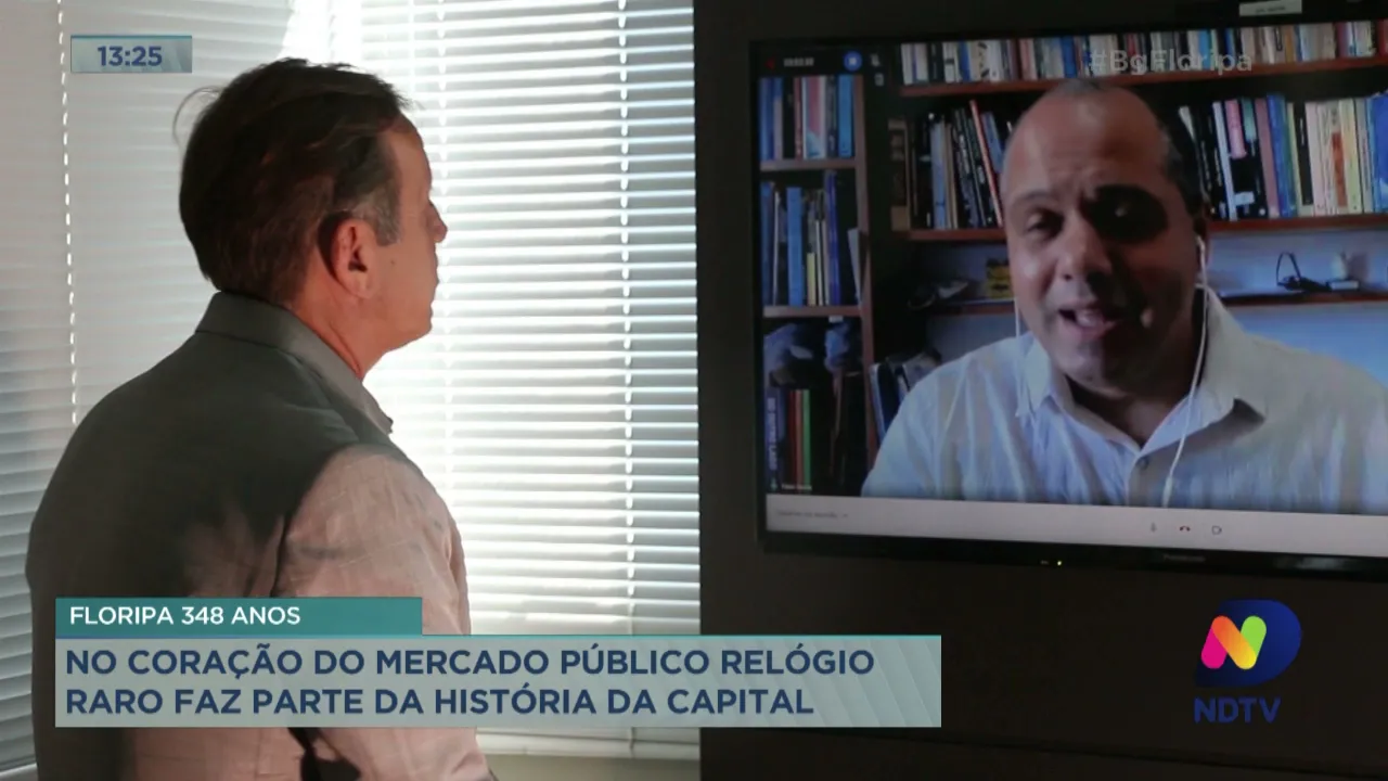 No coração do Mercado Público: relógio raro faz parte da história de Florianópolis