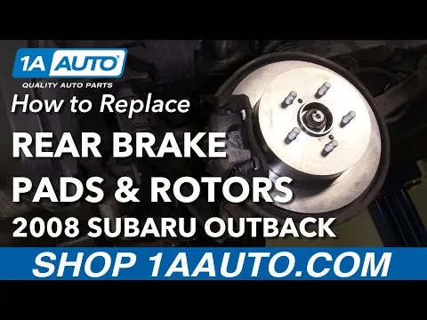 2015 outback rear brake pad replacement