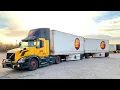 How A Rookie Estes Line Haul Driver Breaks and Hooks a Set of Doubles