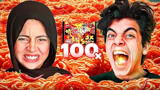 تحدي 100 اندومي كوري حار 3X والعقاب الحسين اتسمم موثر  تحدي 100 اندومي كوري حار 3X والعقاب الحسين اتسمم موثر